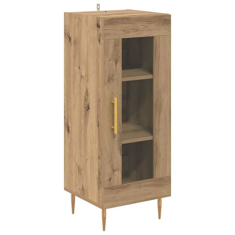 Casa si Gradina - Mobilier - Comode si corpuri - Corpuri bucatarie - Bufet Stejar Artizanal 34,5 x 34 x 180 cm Lemn compozit - Infinity.ro