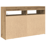 Casa si Gradina - Mobilier - Comode si corpuri - Comode - bufet Stejar Artisan Lemn Ingineresc 116 x 30 x 75 cm Bufet - Infinity.ro