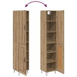 Casa si Gradina - Mobilier - Comode si corpuri - Corpuri bucatarie - Bufet Stejar Artizanal 69,5 x 34 x 180 cm Lemn compozit - Infinity.ro