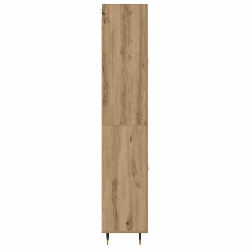 Casa si Gradina - Mobilier - Comode si corpuri - Corpuri bucatarie - Bufet Stejar Artizanal 69,5 x 34 x 180 cm Lemn compozit - Infinity.ro