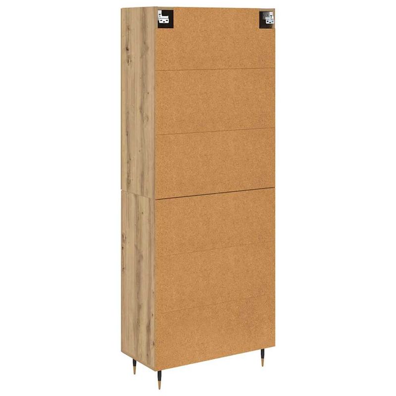 Casa si Gradina - Mobilier - Comode si corpuri - Corpuri bucatarie - Bufet Stejar Artizanal 69,5 x 34 x 180 cm Lemn compozit - Infinity.ro