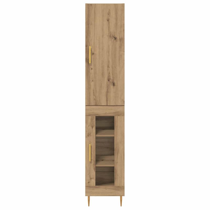 Casa si Gradina - Mobilier - Comode si corpuri - Corpuri bucatarie - Bufet Stejar Artizanal 34,5 x 34 x 180 cm Lemn compozit - Infinity.ro