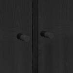 Casa si Gradina - Mobilier - Comode si corpuri - Comode - Bufet Stejar Negru 68 x 37 x 142 cm Lemn compozit - Infinity.ro