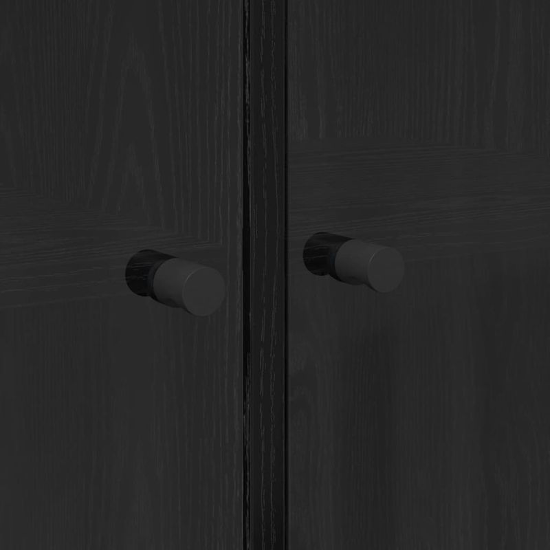 Casa si Gradina - Mobilier - Comode si corpuri - Comode - Bufet Stejar Negru 68 x 37 x 142 cm Lemn compozit - Infinity.ro