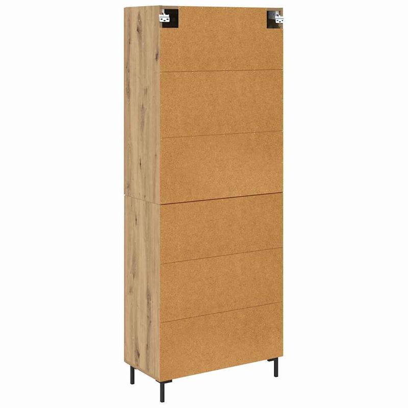 Casa si Gradina - Mobilier - Comode si corpuri - Corpuri bucatarie - Bufet Stejar Artizanal 69,5 x 34 x 180 cm Lemn compozit - Infinity.ro