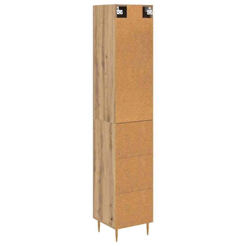 Casa si Gradina - Mobilier - Comode si corpuri - Corpuri bucatarie - Bufet Stejar Artizanal 34,5 x 34 x 180 cm Lemn compozit - Infinity.ro