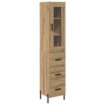 Casa si Gradina - Mobilier - Comode si corpuri - Corpuri bucatarie - Bufet Stejar Artizanal 34,5 x 34 x 180 cm Lemn compozit - Infinity.ro