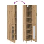 Casa si Gradina - Mobilier - Comode si corpuri - Corpuri bucatarie - Bufet Stejar Artizanal 34,5 x 34 x 180 cm Lemn compozit - Infinity.ro