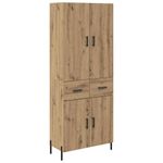 Casa si Gradina - Mobilier - Comode si corpuri - Corpuri bucatarie - Bufet Stejar Artizanal 69,5 x 34 x 180 cm Lemn compozit - Infinity.ro