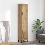 Casa si Gradina - Mobilier - Comode si corpuri - Corpuri bucatarie - Bufet Stejar Artizanal 34,5 x 34 x 180 cm Lemn compozit - Infinity.ro