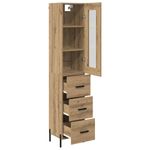 Casa si Gradina - Mobilier - Comode si corpuri - Corpuri bucatarie - Bufet Stejar Artizanal 34,5 x 34 x 180 cm Lemn compozit - Infinity.ro