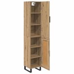 Casa si Gradina - Mobilier - Comode si corpuri - Corpuri bucatarie - Bufet Stejar Artizanal 34,5 x 34 x 180 cm Lemn compozit - Infinity.ro