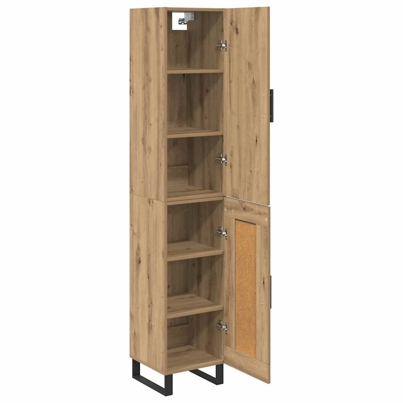 Casa si Gradina - Mobilier - Comode si corpuri - Corpuri bucatarie - Bufet Stejar Artizanal 34,5 x 34 x 180 cm Lemn compozit - Infinity.ro