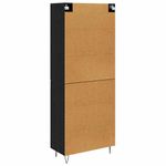 Casa si Gradina - Mobilier - Comode si corpuri - Corpuri bucatarie - Bufet Stejar Negru 69,5 x 34 x 180 cm Lemn compozit - Infinity.ro