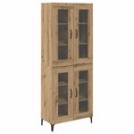 Casa si Gradina - Mobilier - Comode si corpuri - Corpuri bucatarie - Bufet Stejar Artizanal 69,5 x 34 x 180 cm Lemn compozit - Infinity.ro