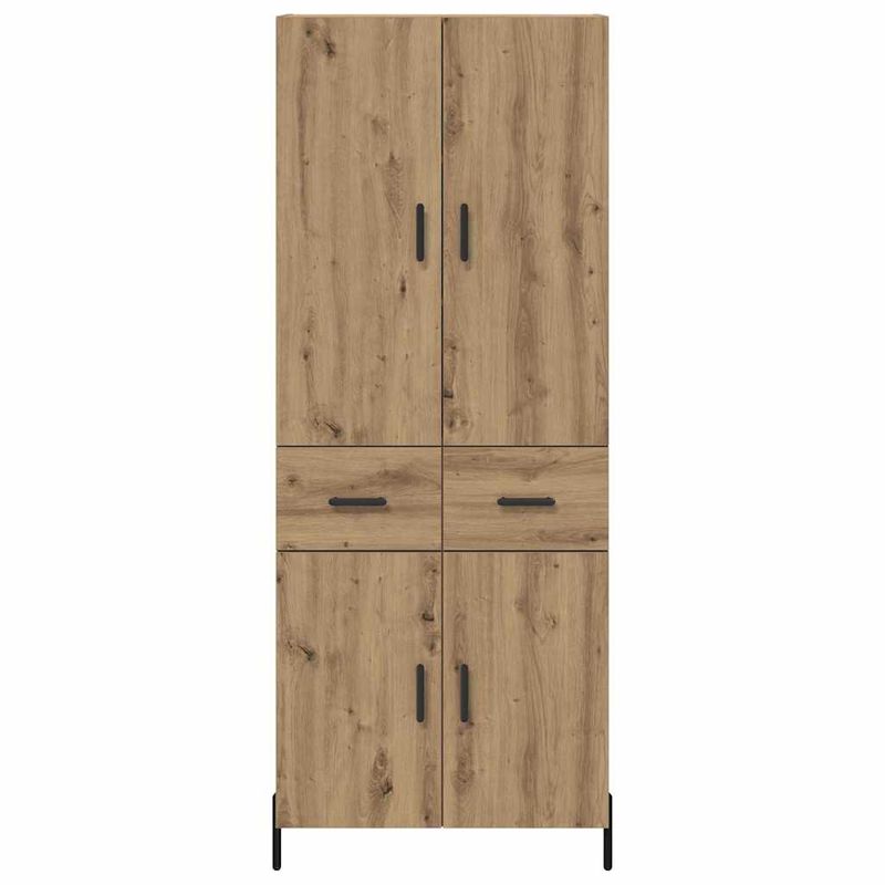 Casa si Gradina - Mobilier - Comode si corpuri - Corpuri bucatarie - Bufet Stejar Artizanal 69,5 x 34 x 180 cm Lemn compozit - Infinity.ro