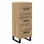 Casa si Gradina - Mobilier - Comode si corpuri - Corpuri bucatarie - Bufet Stejar Artizanal 34,5 x 34 x 180 cm Lemn compozit - Infinity.ro