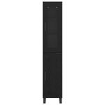 Casa si Gradina - Mobilier - Comode si corpuri - Corpuri bucatarie - Bufet Stejar Negru 69,5 x 34 x 180 cm Lemn compozit - Infinity.ro