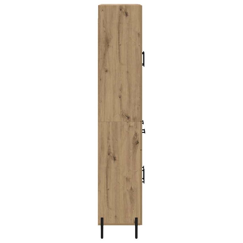 Casa si Gradina - Mobilier - Comode si corpuri - Corpuri bucatarie - Bufet Stejar Artizanal 69,5 x 34 x 180 cm Lemn compozit - Infinity.ro