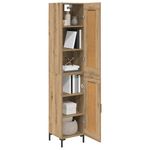 Casa si Gradina - Mobilier - Comode si corpuri - Corpuri bucatarie - Bufet Stejar Artizanal 34,5 x 34 x 180 cm Lemn compozit - Infinity.ro