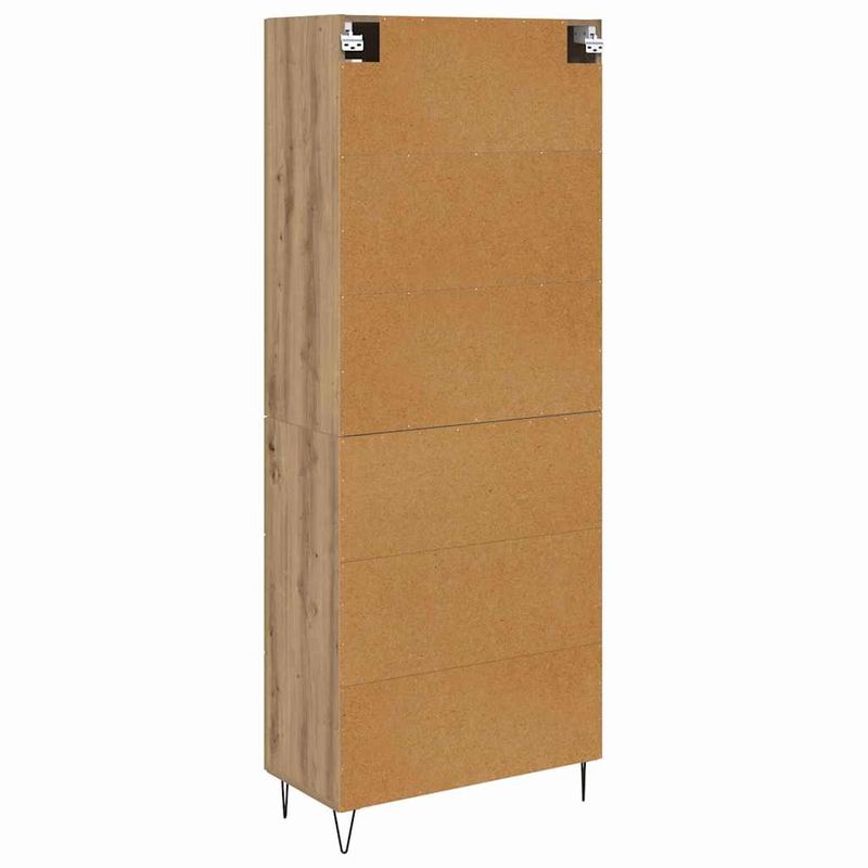 Casa si Gradina - Mobilier - Comode si corpuri - Corpuri bucatarie - Bufet Stejar Artizanal 69,5 x 34 x 180 cm Lemn compozit - Infinity.ro