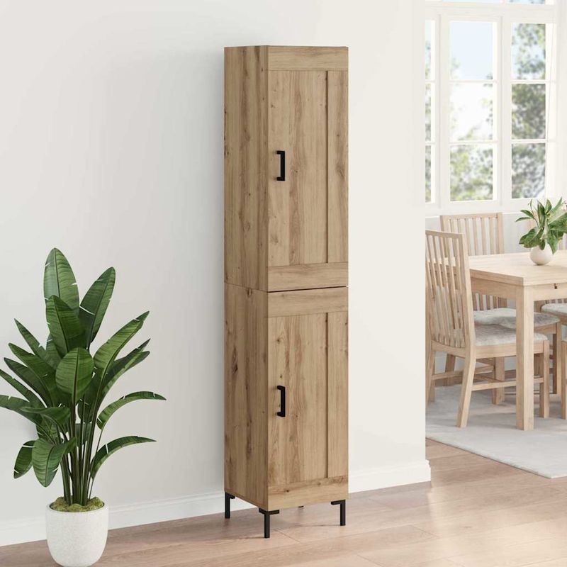 Casa si Gradina - Mobilier - Comode si corpuri - Corpuri bucatarie - Bufet Stejar Artizanal 34,5 x 34 x 180 cm Lemn compozit - Infinity.ro