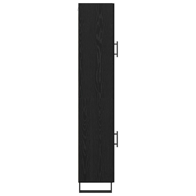 Casa si Gradina - Mobilier - Comode si corpuri - Corpuri bucatarie - Bufet Stejar Negru 69,5 x 34 x 180 cm Lemn compozit - Infinity.ro