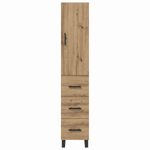 Casa si Gradina - Mobilier - Comode si corpuri - Corpuri bucatarie - Bufet Stejar Artizanal 34,5 x 34 x 180 cm Lemn compozit - Infinity.ro