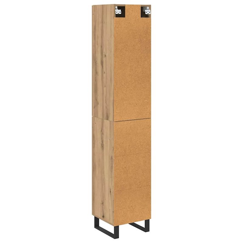 Casa si Gradina - Mobilier - Comode si corpuri - Corpuri bucatarie - Bufet Stejar Artizanal 34,5 x 34 x 180 cm Lemn compozit - Infinity.ro