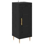Casa si Gradina - Mobilier - Comode si corpuri - Corpuri bucatarie - Bufet Stejar Negru 34,5 x 34 x 180 cm Lemn compozit - Infinity.ro