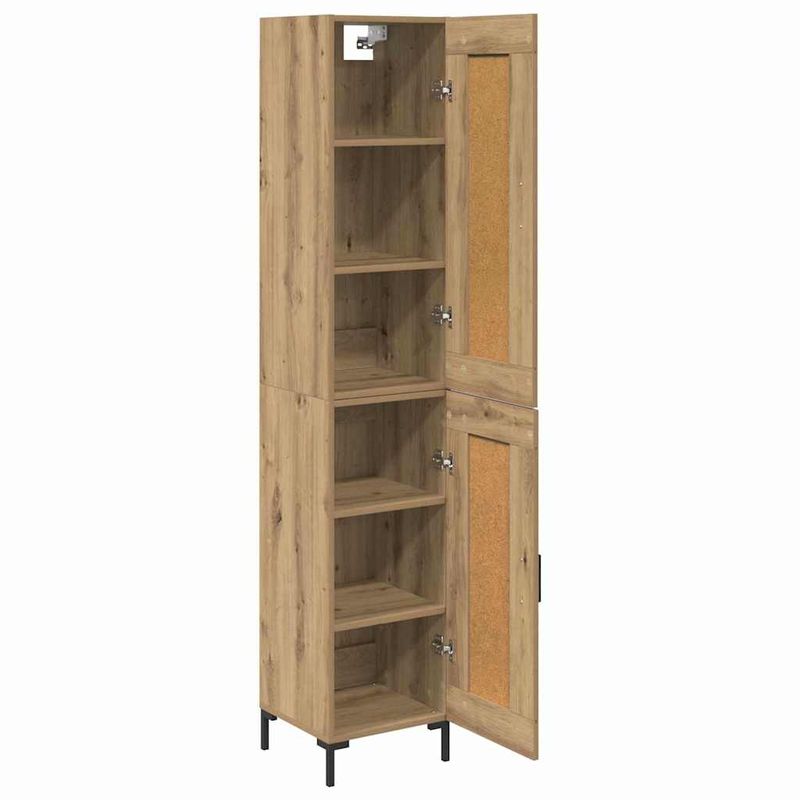 Casa si Gradina - Mobilier - Comode si corpuri - Corpuri bucatarie - Bufet Stejar Artizanal 34,5 x 34 x 180 cm Lemn compozit - Infinity.ro