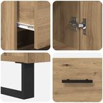 Casa si Gradina - Mobilier - Comode si corpuri - Corpuri bucatarie - Bufet Stejar Artizanal 34,5 x 34 x 180 cm Lemn compozit - Infinity.ro