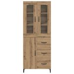 Casa si Gradina - Mobilier - Comode si corpuri - Corpuri bucatarie - Bufet Stejar Artizanal 69,5 x 34 x 180 cm Lemn compozit - Infinity.ro