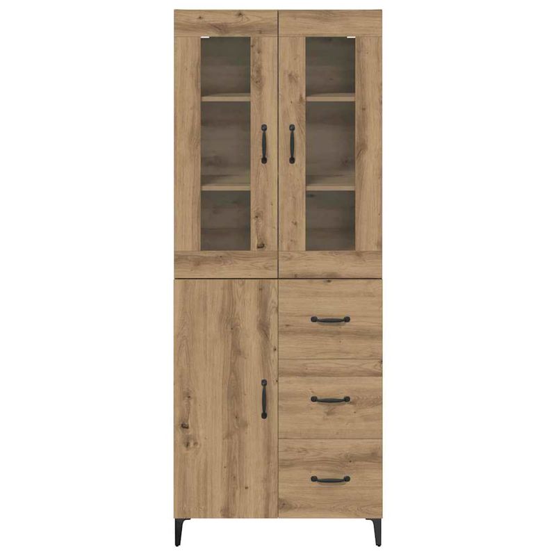 Casa si Gradina - Mobilier - Comode si corpuri - Corpuri bucatarie - Bufet Stejar Artizanal 69,5 x 34 x 180 cm Lemn compozit - Infinity.ro