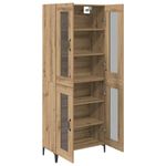Casa si Gradina - Mobilier - Comode si corpuri - Corpuri bucatarie - Bufet Stejar Artizanal 69,5 x 34 x 180 cm Lemn compozit - Infinity.ro