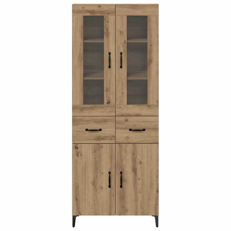 Casa si Gradina - Mobilier - Comode si corpuri - Comode - Bufet Stejar Artizanal 69,5 x 34 x 180 cm Lemn compozit - Infinity.ro