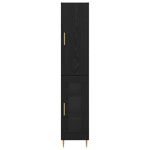 Casa si Gradina - Mobilier - Comode si corpuri - Corpuri bucatarie - Bufet Stejar Negru 34,5 x 34 x 180 cm Lemn compozit - Infinity.ro