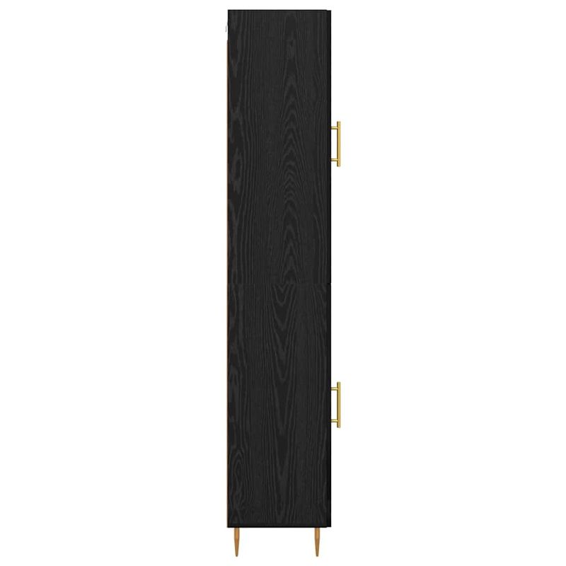 Casa si Gradina - Mobilier - Comode si corpuri - Corpuri bucatarie - Bufet Stejar Negru 34,5 x 34 x 180 cm Lemn compozit - Infinity.ro