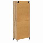 Casa si Gradina - Mobilier - Comode si corpuri - Corpuri bucatarie - Bufet Stejar Artizanal 69,5 x 34 x 180 cm Lemn compozit - Infinity.ro