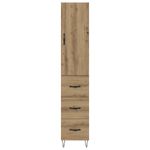 Casa si Gradina - Mobilier - Comode si corpuri - Corpuri bucatarie - Bufet Stejar Artizanal 69,5 x 34 x 180 cm Lemn compozit - Infinity.ro