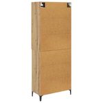 Casa si Gradina - Mobilier - Comode si corpuri - Corpuri bucatarie - Bufet Stejar Artizanal 69,5 x 34 x 180 cm Lemn compozit - Infinity.ro