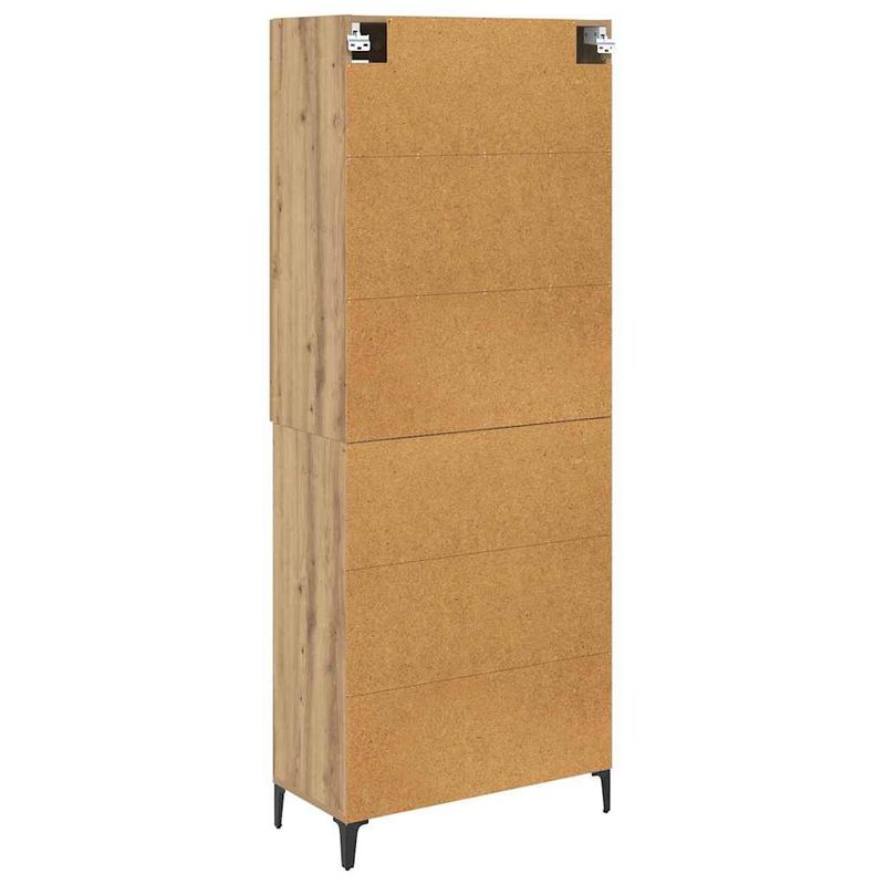 Casa si Gradina - Mobilier - Comode si corpuri - Corpuri bucatarie - Bufet Stejar Artizanal 69,5 x 34 x 180 cm Lemn compozit - Infinity.ro