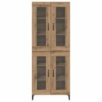 Casa si Gradina - Mobilier - Comode si corpuri - Corpuri bucatarie - Bufet Stejar Artizanal 69,5 x 34 x 180 cm Lemn compozit - Infinity.ro