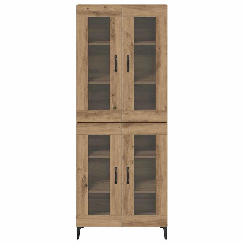 Casa si Gradina - Mobilier - Comode si corpuri - Corpuri bucatarie - Bufet Stejar Artizanal 69,5 x 34 x 180 cm Lemn compozit - Infinity.ro