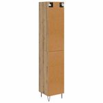 Casa si Gradina - Mobilier - Comode si corpuri - Corpuri bucatarie - Bufet Stejar Artizanal 69,5 x 34 x 180 cm Lemn compozit - Infinity.ro