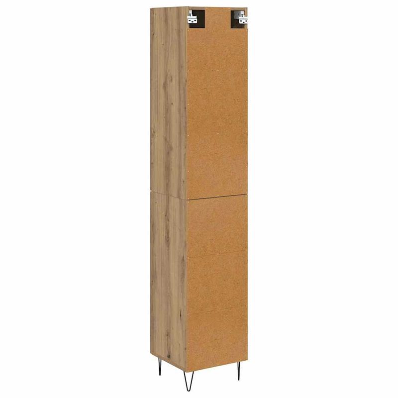 Casa si Gradina - Mobilier - Comode si corpuri - Corpuri bucatarie - Bufet Stejar Artizanal 69,5 x 34 x 180 cm Lemn compozit - Infinity.ro