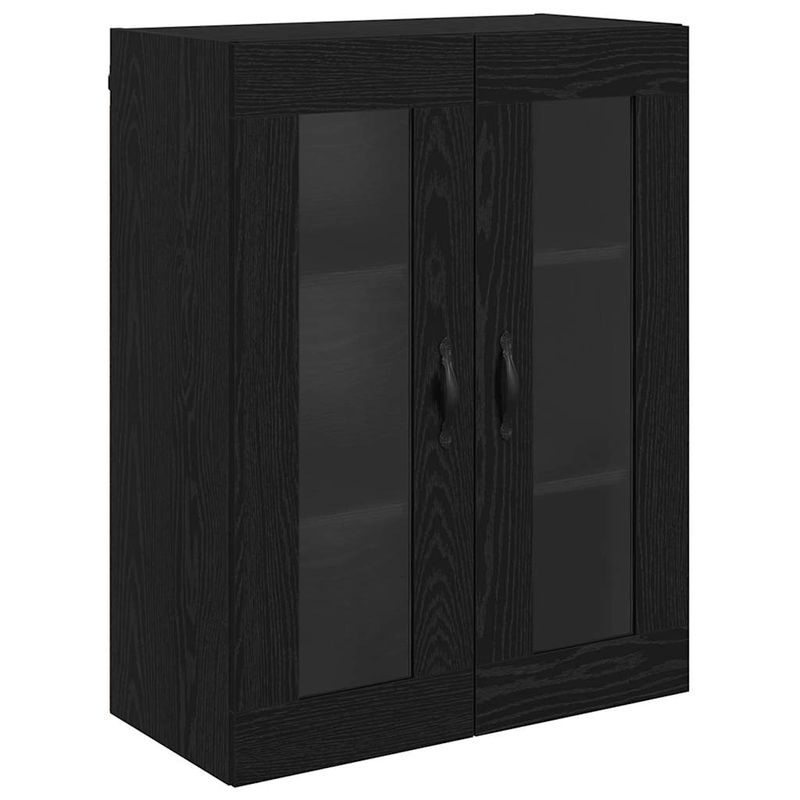 Casa si Gradina - Mobilier - Comode si corpuri - Corpuri bucatarie - Bufet Stejar alb si negru 69,5 x 34 x 180 cm Lemn compozit - Infinity.ro