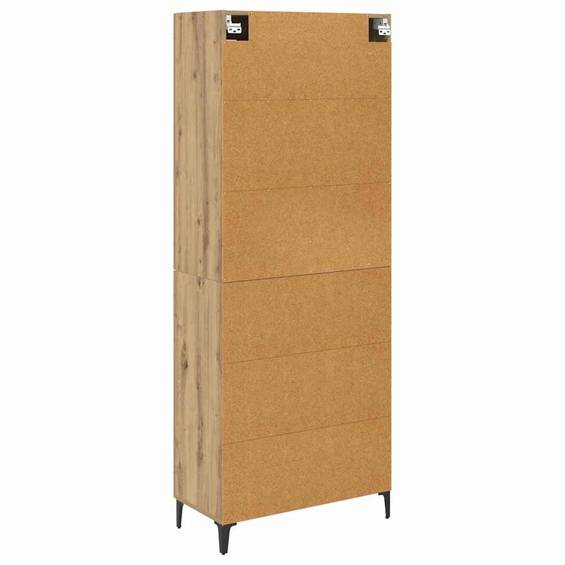 Casa si Gradina - Mobilier - Comode si corpuri - Corpuri bucatarie - Bufet Stejar Artizanal 69,5 x 34 x 180 cm Lemn compozit - Infinity.ro
