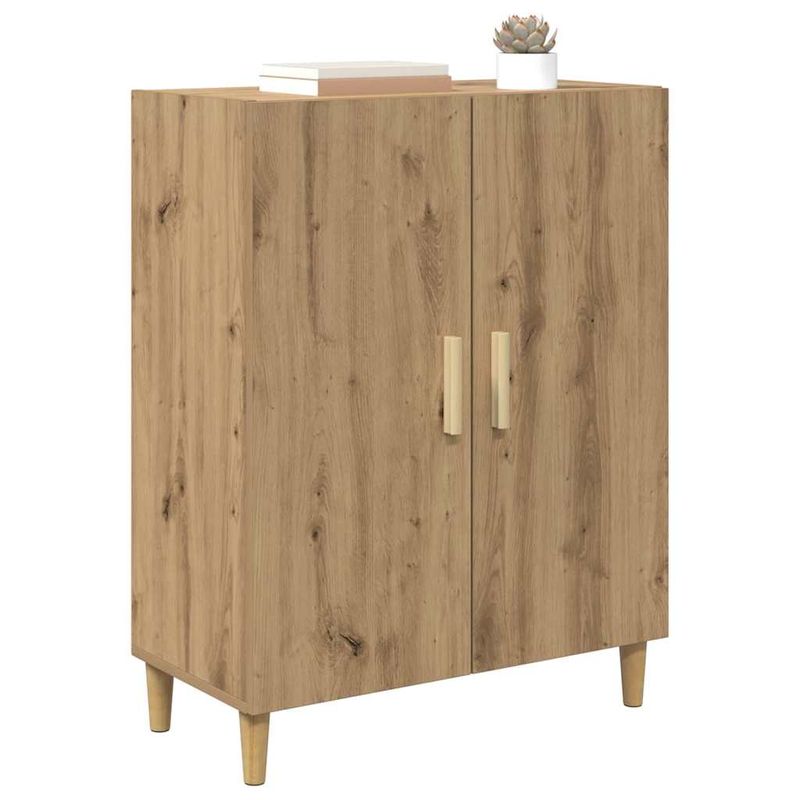 Casa si Gradina - Mobilier - Comode si corpuri - Comode - Bufet Stejar Artizanal 70 x 34 x 90 cm Lemn compozit - Infinity.ro
