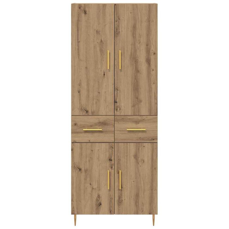 Casa si Gradina - Mobilier - Comode si corpuri - Comode - Bufet Stejar Artizanal 69,5 x 34 x 180 cm Lemn compozit - Infinity.ro